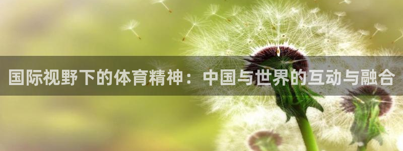 熊猫体育直播：国际视野下的体育精神：中国与世界的互动与融合